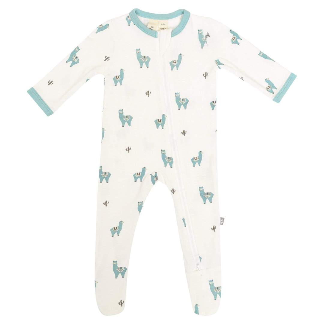 Kyte Baby Printed Zippered Footie - Alpaca