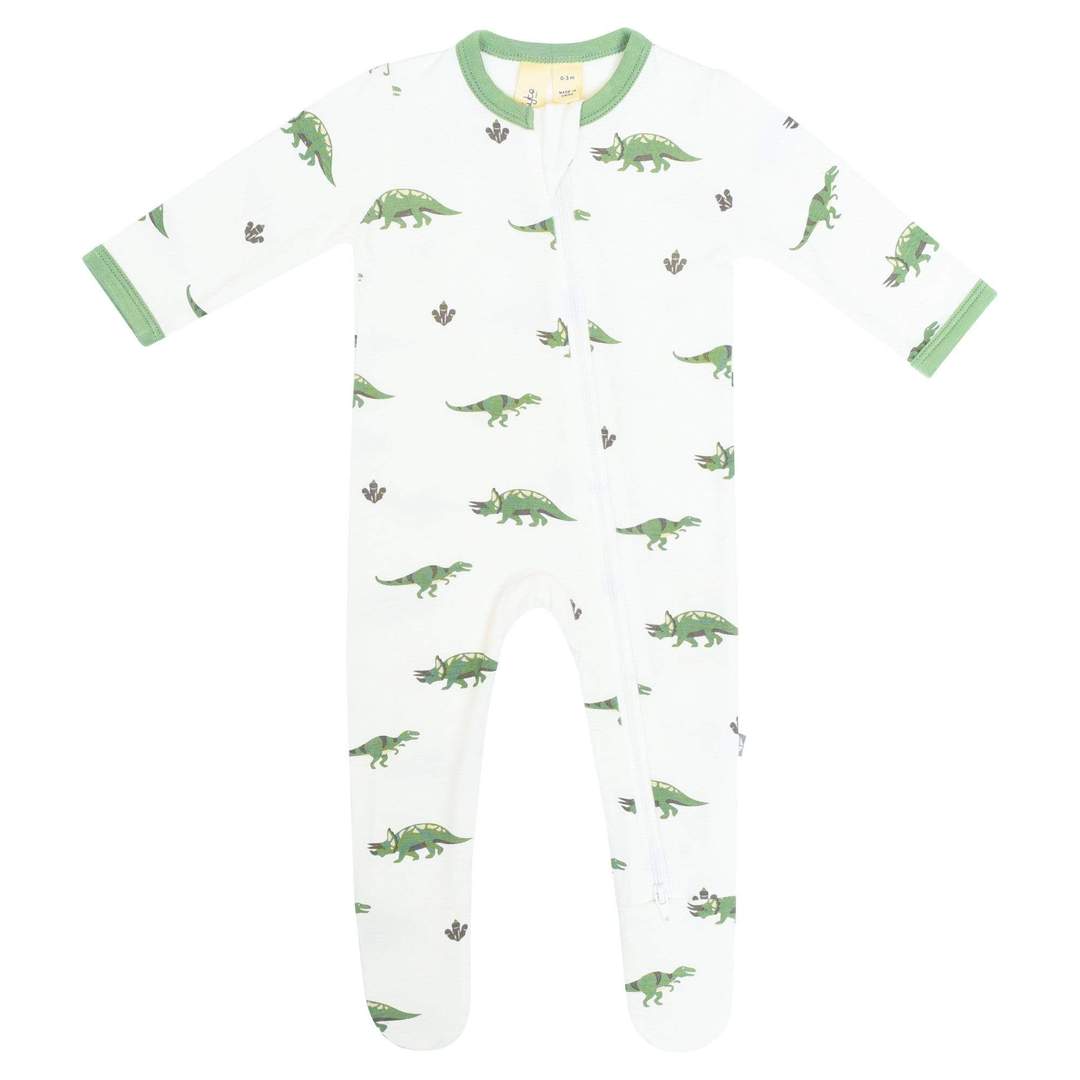 Kyte Baby Printed Zippered Footie - Dino