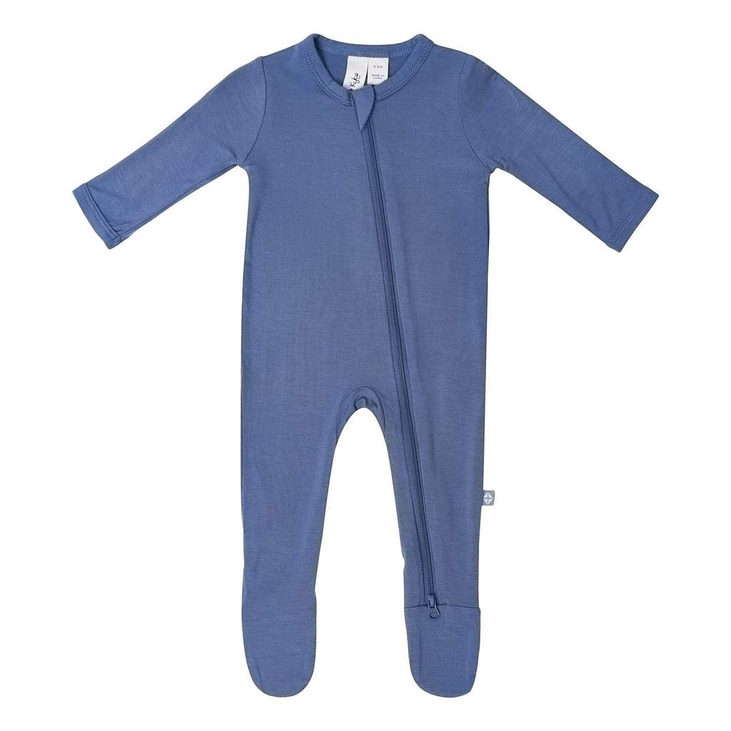 Kyte Baby Zippered Footie - Steel
