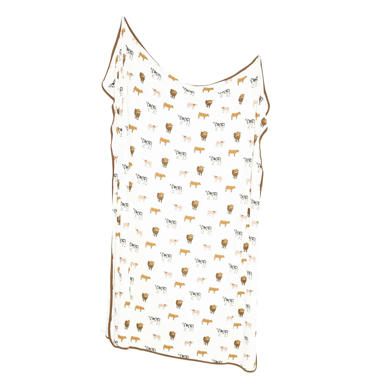 Moo Print Swaddle Blanket - Kyte BABY