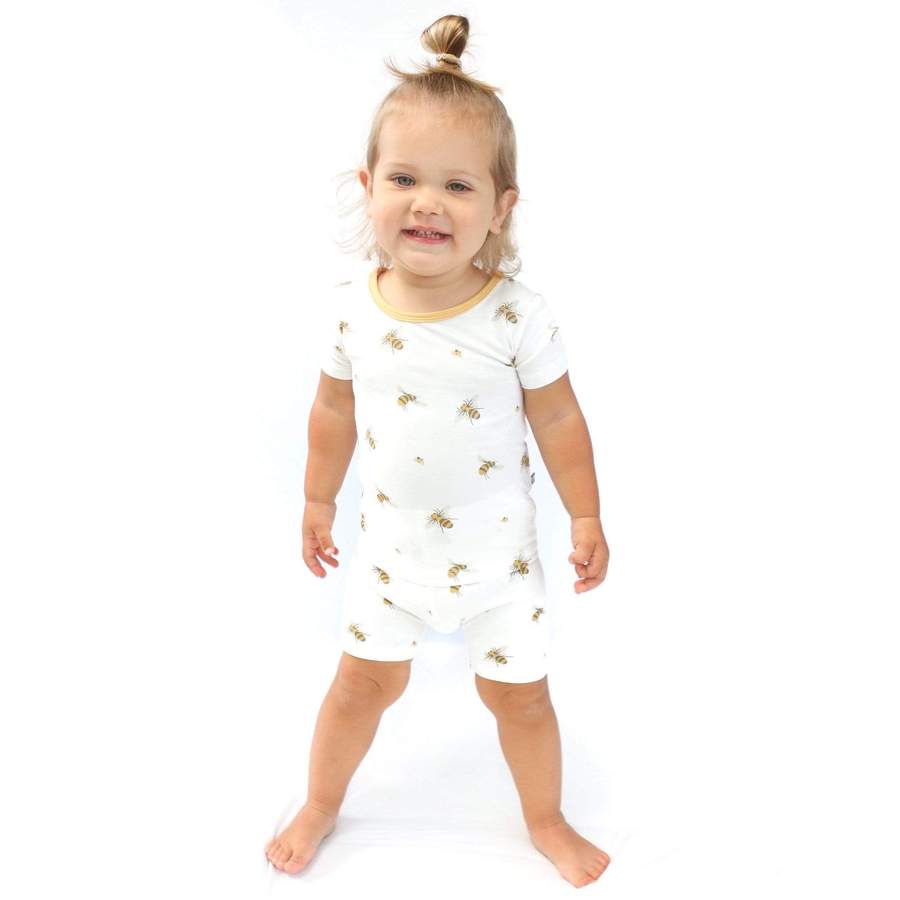 Kyte Baby Printed Short Sleeve Toddler Pajama Set - Buzz