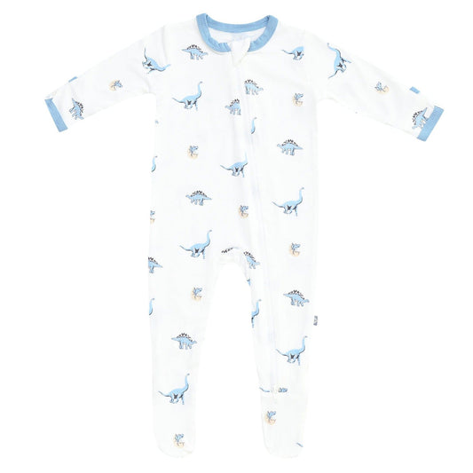 Jurassic Printed Zippered Footie - Kyte Baby