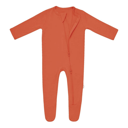 Clementine Zippered Footie - Kyte BABY