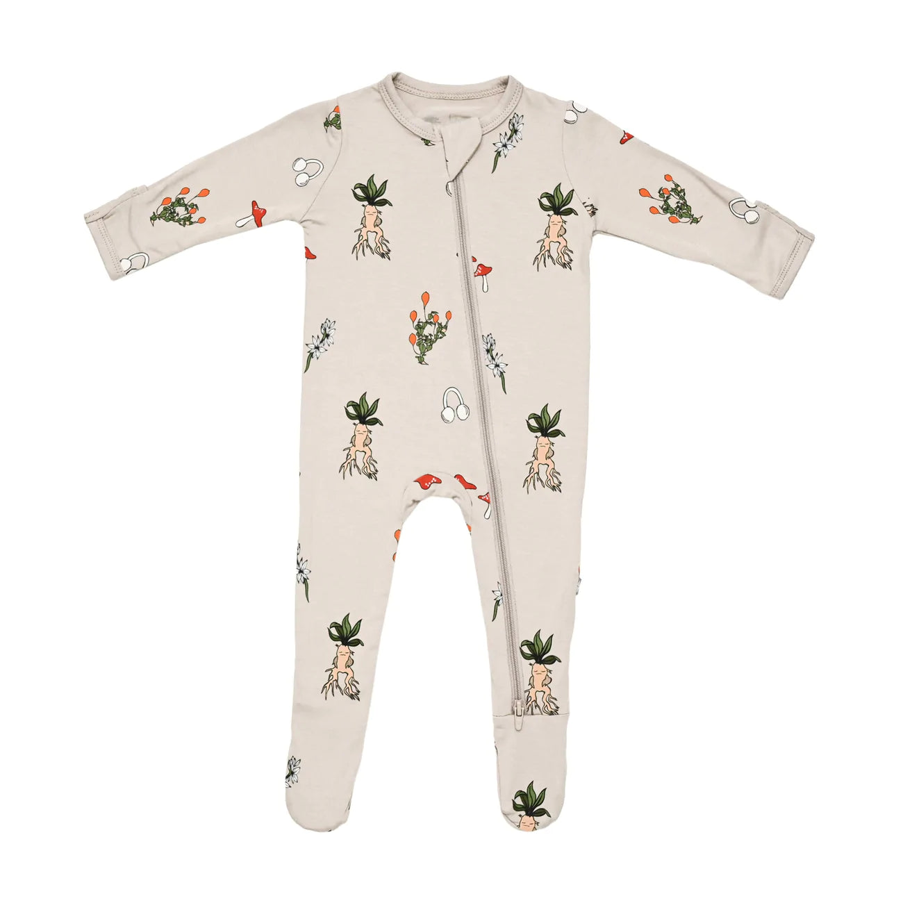 Herbology Print Zippered Footie - Kyte Baby & Harry Potter