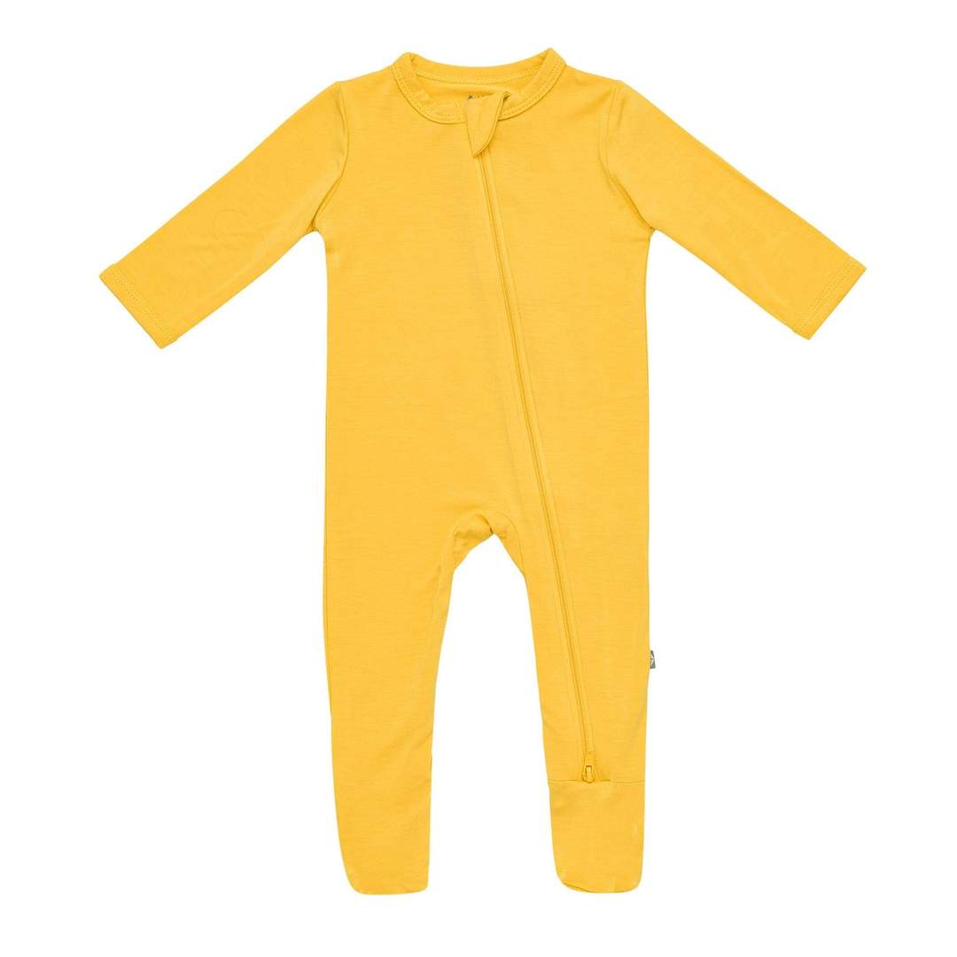 Zippered Footie in Pineapple - Kyte Baby