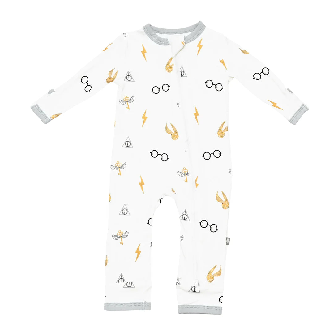 Icon Print Zippered Romper - Kyte Baby & Harry Potter