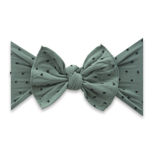Patterned Shabby Knot - Fern w/ Black Dot