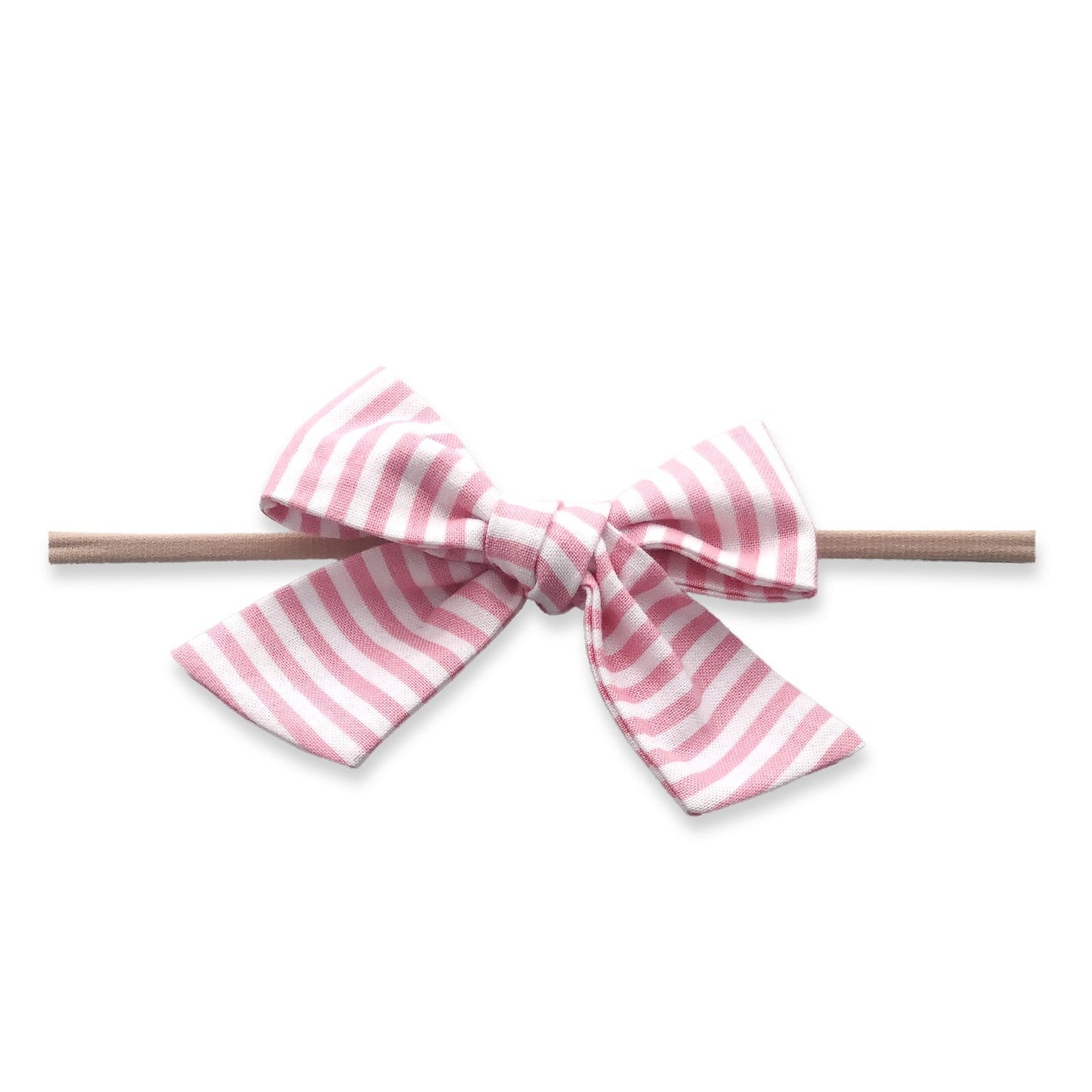 Big Cotton Bow - Bubblegum Stripe