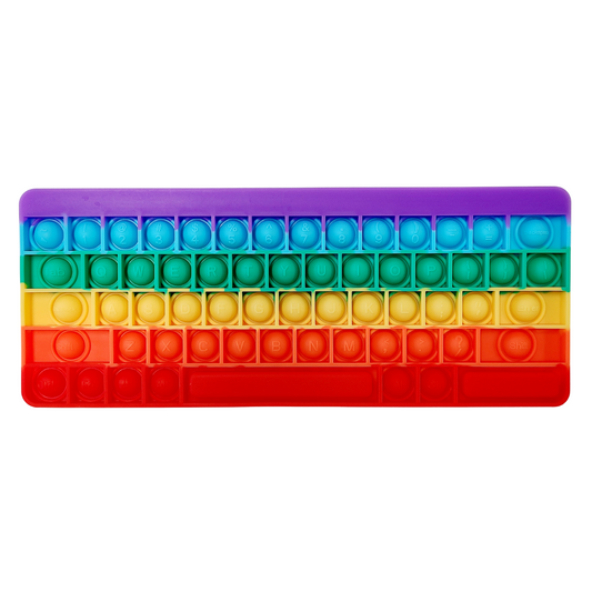 Rainbow Pop Keyboard Fidget Toy