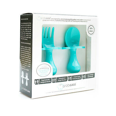 Grabease Ergonomic Utensils - Teal