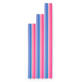 GOSILI Reusable Silicone Straw Family Pack - Cobalt/Berry