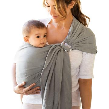 MOBY Ring Sling - Double Gauze - Pewter